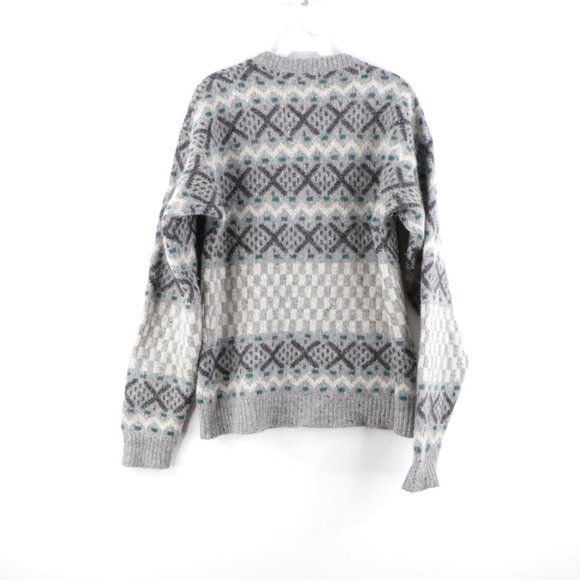 Vintage Streetwear Fair Isle Chunky Wool Sweater - Picture 6 of 10